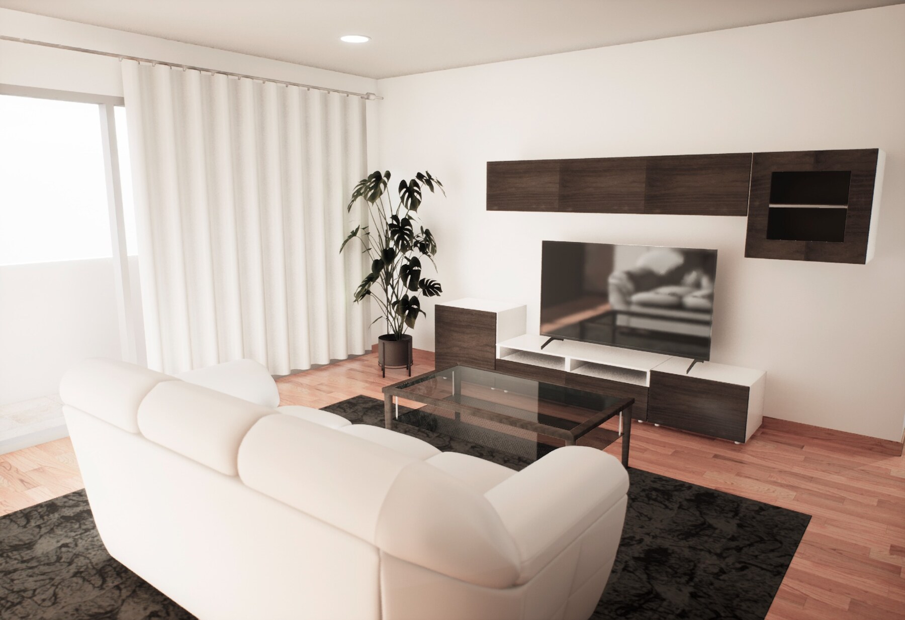 Visualización interior de una reforma de vivienda en Elche